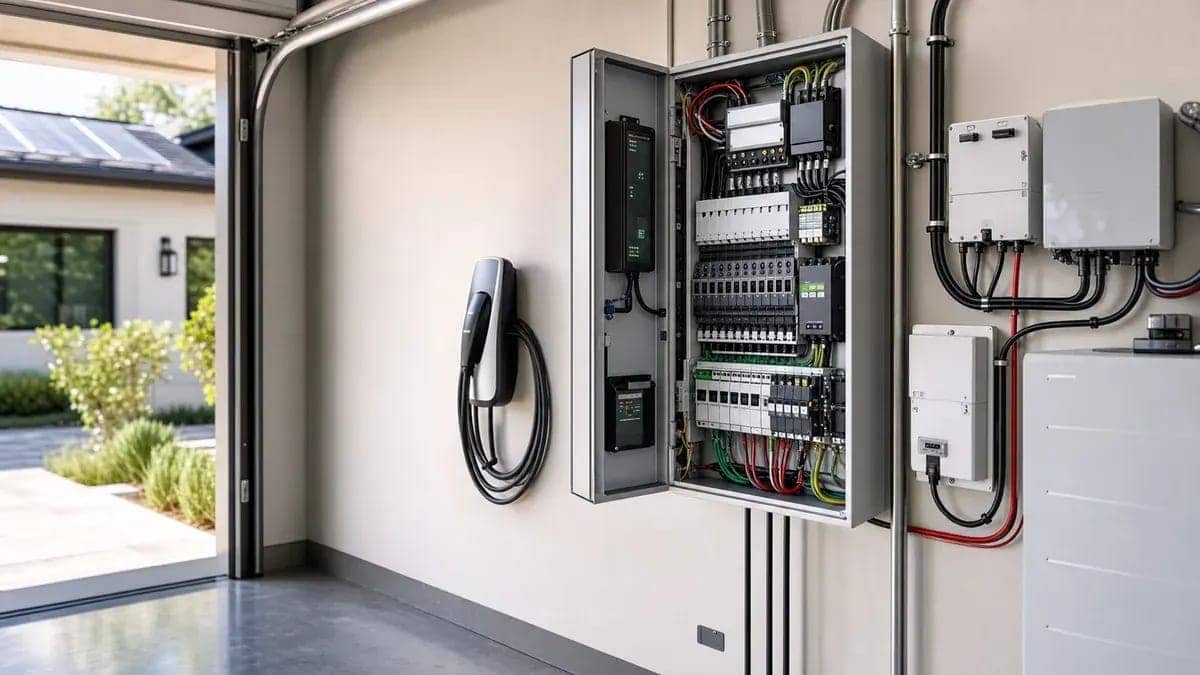 Modern smart electrical panel with software controls